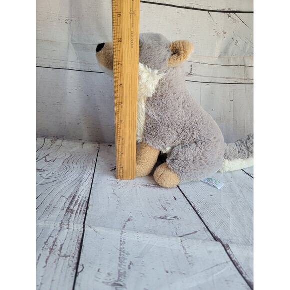 Aurora Eco Nation Wolf Plush Stuffed Animal Toy Wild Dog 8 Inch Tall - Picture 8 of 8